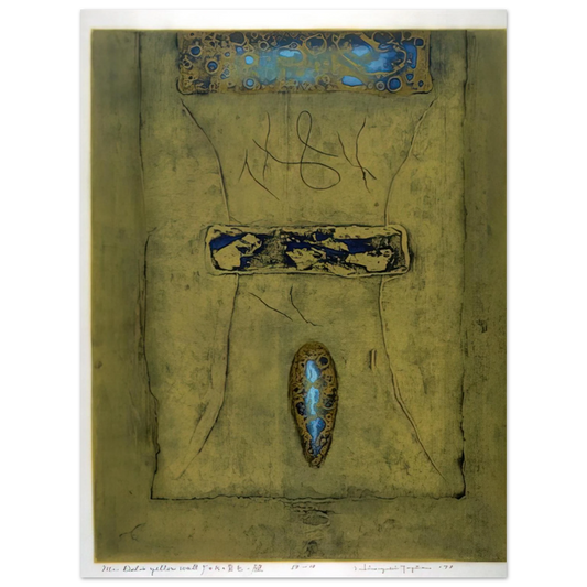 Hiroyuki Tajima - Mr. Delo's Yellow Wall - 1970  75x100 cm / 30x40inches Fine Art Poster