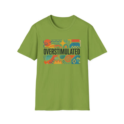 Overprikkelde Shirt voor Mama | Grappig Vermoeide Mama T-shirt | Weirdcore Kleding | Gen Z Humor T-Shirt | Uitgeput maar Esthetisch T-shirt