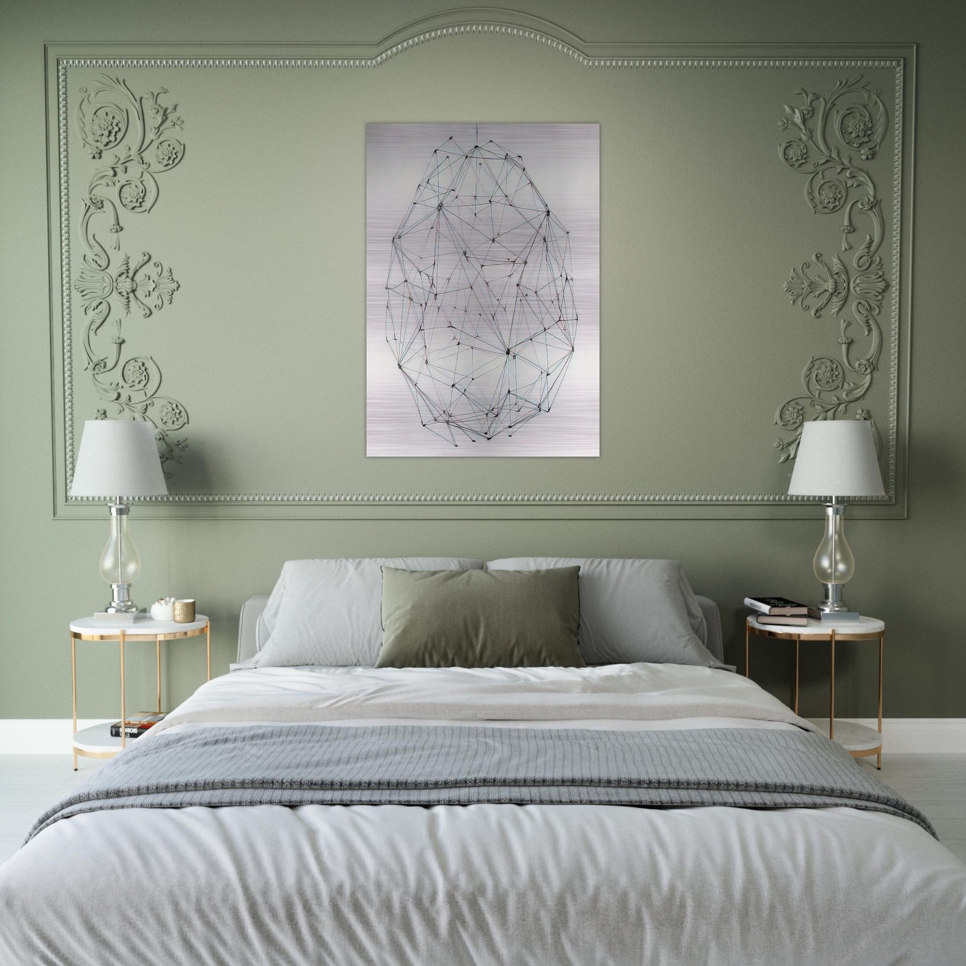 Esfera N° 5 - 1977 - Gego Brushed Aluminum Print - 70x100 cm / 28x40 inches | Gego Aluminum Print | Gego Prints