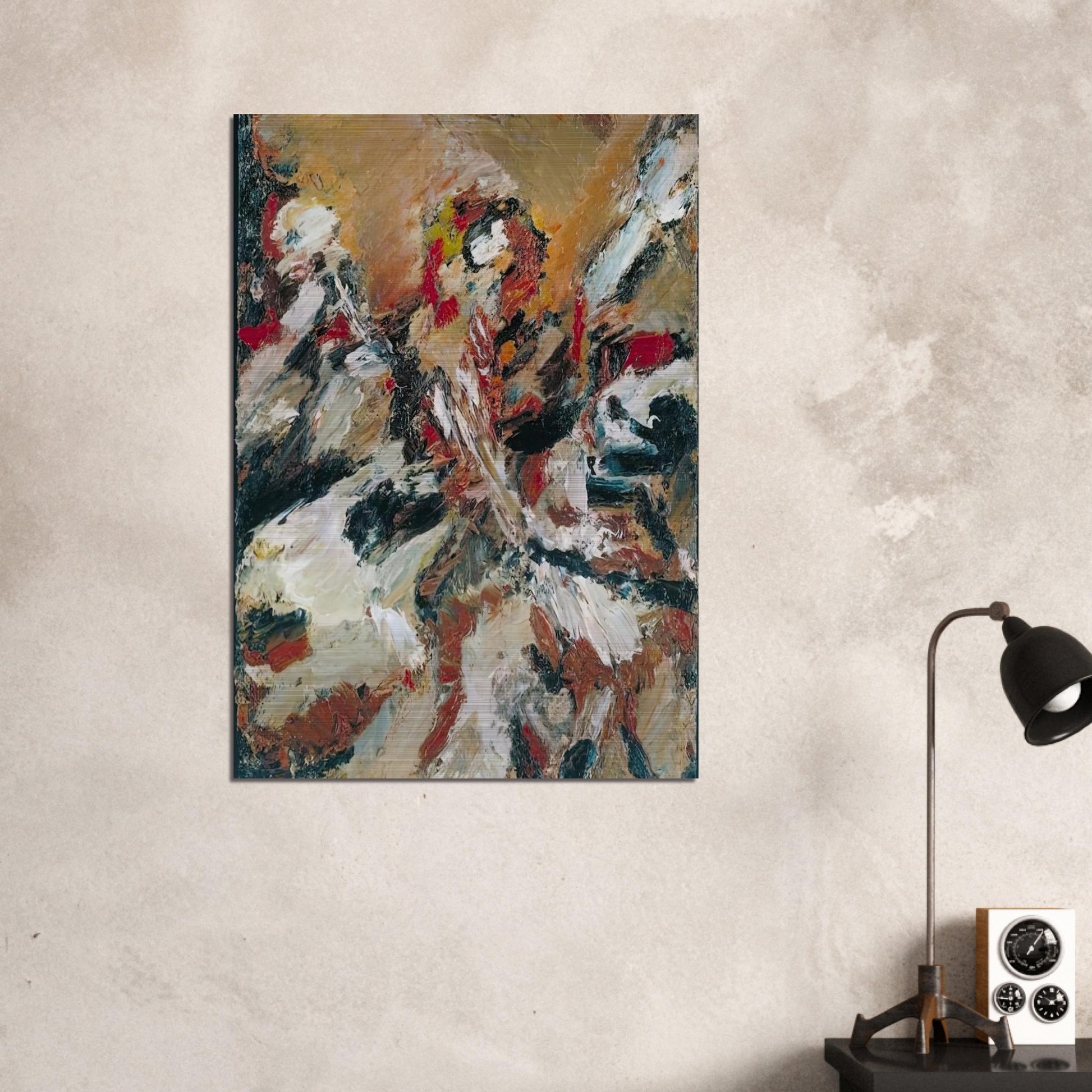 STUDY AFTER TITIAN I - Frank Auerbach Brushed Aluminum Print - 70x100 cm / 28x40 inches | Frank Auerbach Aluminum Print | Frank Auerbach Prints