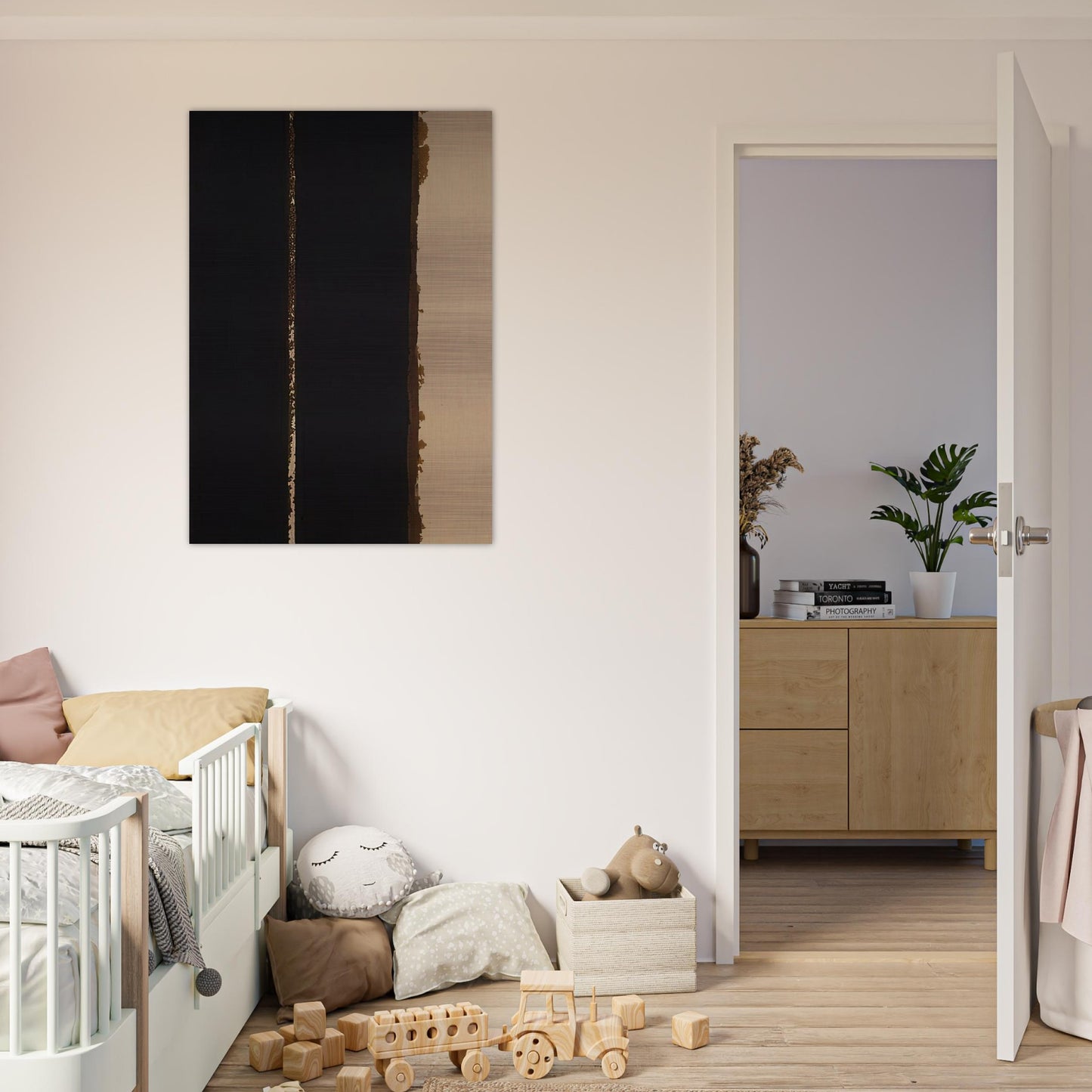 Umber Blue - 1991 - Yun Hyong-keun Brushed Aluminum Print - 70x100 cm / 28x40 inches | Yun Hyong-keun Aluminum Print | Yun Hyong-keun Prints