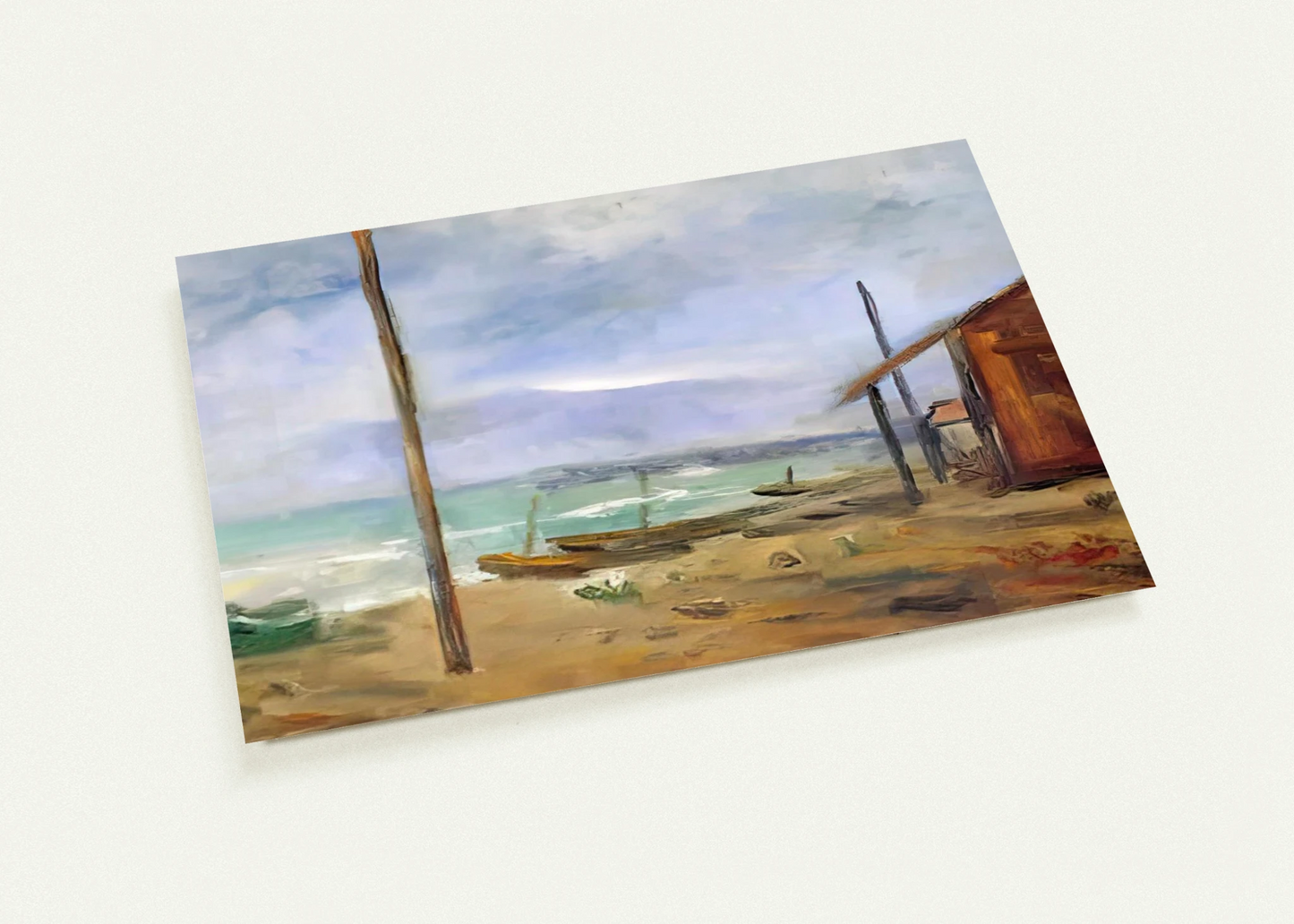 PIOGGIA AL MARE 1929 By Carlo Carra Pack of 10 Post Cards | Carlo Carra Post Cards | A6 (10.5 x 14.8 cm) - 4.1 x 5.8 inches