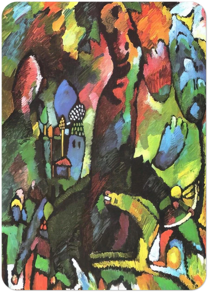 PICTURE WITH ARCHER 1909 By Wassily Kandinsky Pack of 10 Post Cards | Wassily Kandinsky Post Cards | A6 (10.5 x 14.8 cm) - 4.1 x 5.8 inches