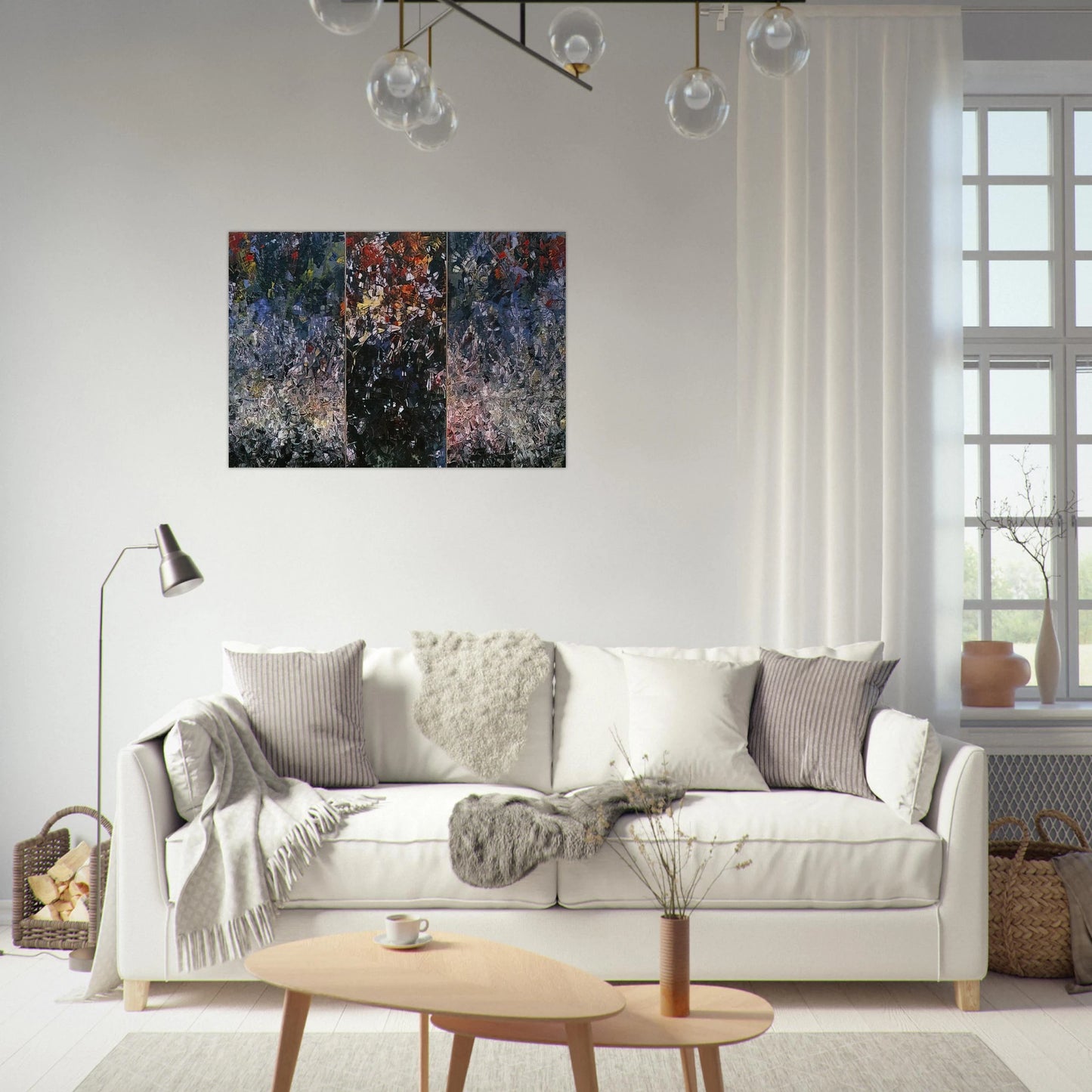 Pavane - Jean-Paul Riopelle Brushed Aluminum Print - 70x100 cm / 28x40 inches | Jean-Paul Riopelle Aluminum Print | Jean-Paul Riopelle Prints