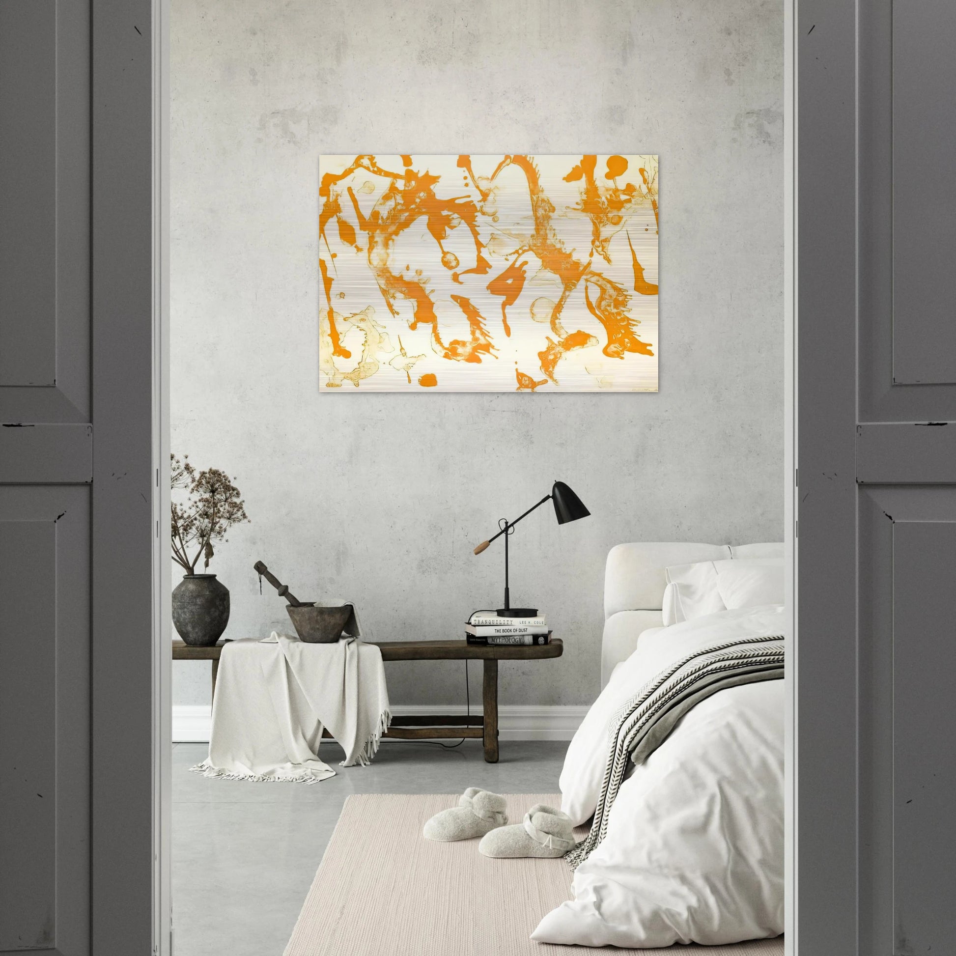 Gold Stone - Lee Krasner Brushed Aluminum Print - 70x100 cm / 28x40 inches | Lee Krasner Aluminum Print | Lee Krasner Prints