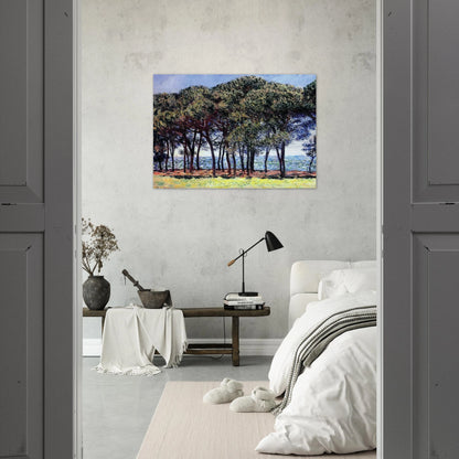 Pine Trees, Cap d'Antibes - claude monet Brushed Aluminum Print - 70x100 cm / 28x40 inches | claude monet Aluminum Print | claude monet Prints