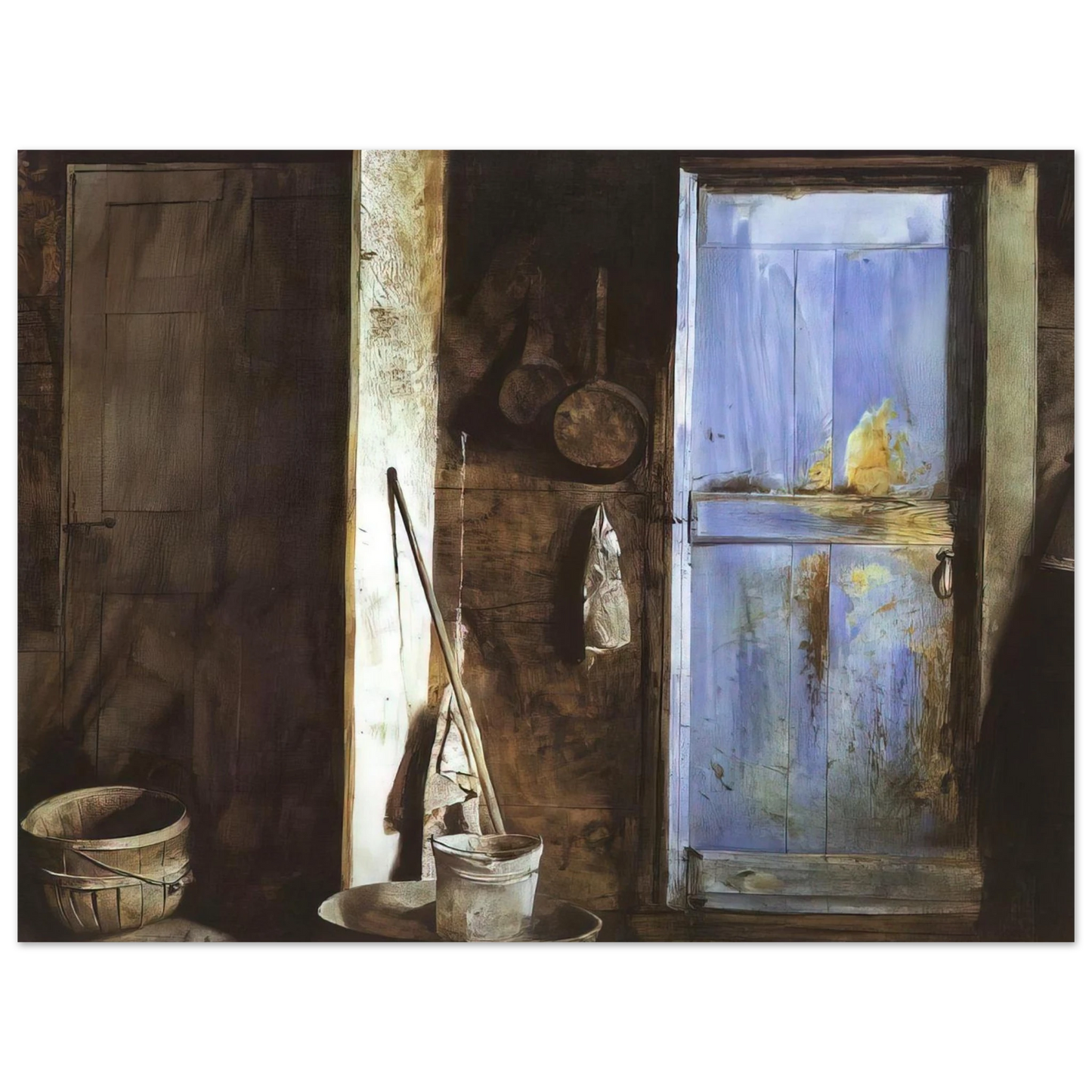 Andrew Wyeth - ALVARO CHRISTINA Wall Art - 60x80 cm / 24x32 inches - Fine Art Poster - -