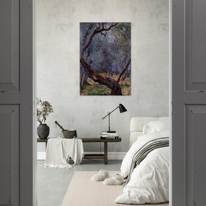 Olive Trees Study - claude monet Brushed Aluminum Print - 70x100 cm / 28x40 inches | claude monet Aluminum Print | claude monet Prints