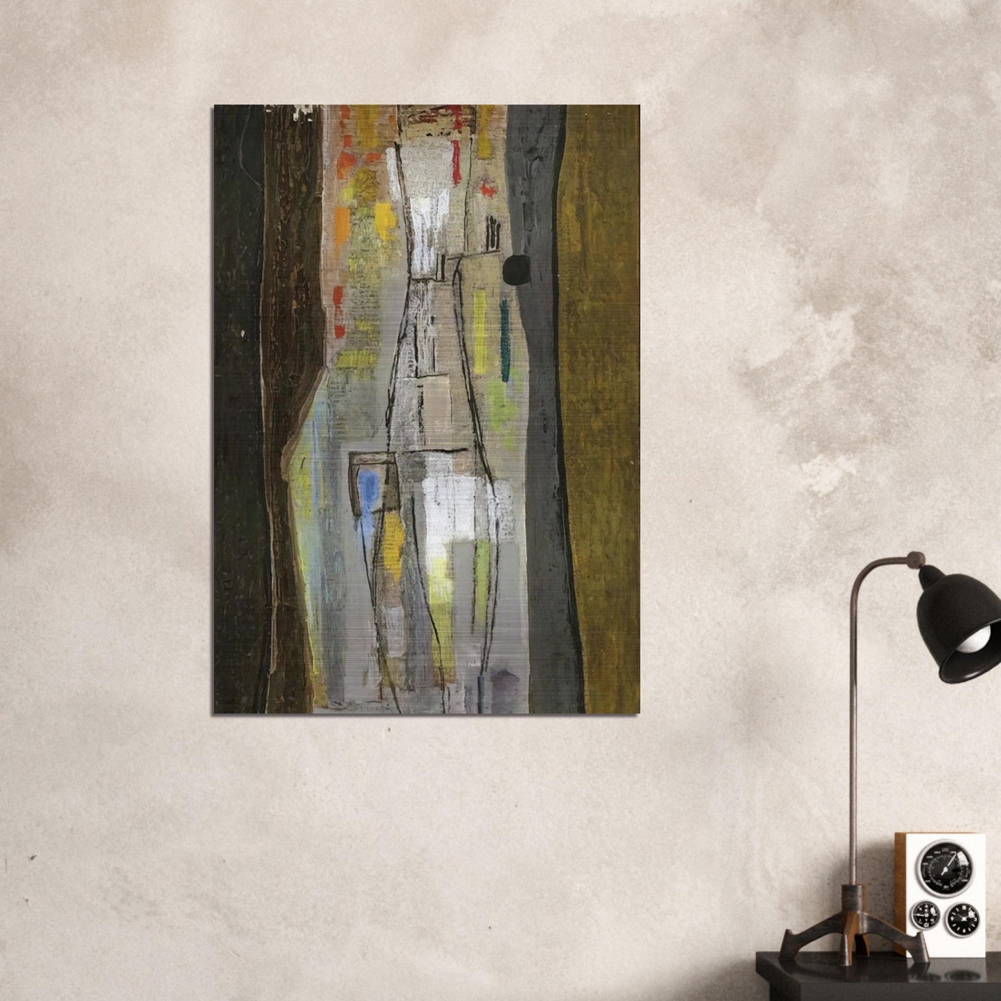 Stratificazione I - Art Informel - Bice Lazzari Brushed Aluminum Print - 70x100 cm / 28x40 inches | Bice Lazzari Aluminum Print | Bice Lazzari Prints