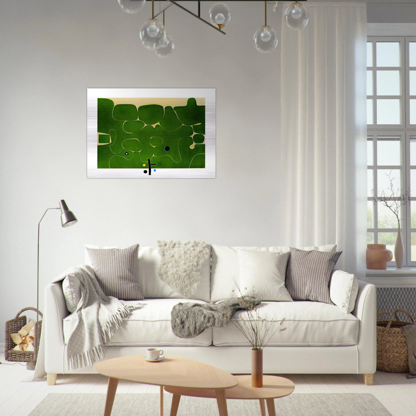 IL LABIRINTO DELLA PSICHE 1986 - Victor Pasmore Brushed Aluminum Print - 70x100 cm / 28x40 inches | Victor Pasmore Aluminum Print | Victor Pasmore Prints