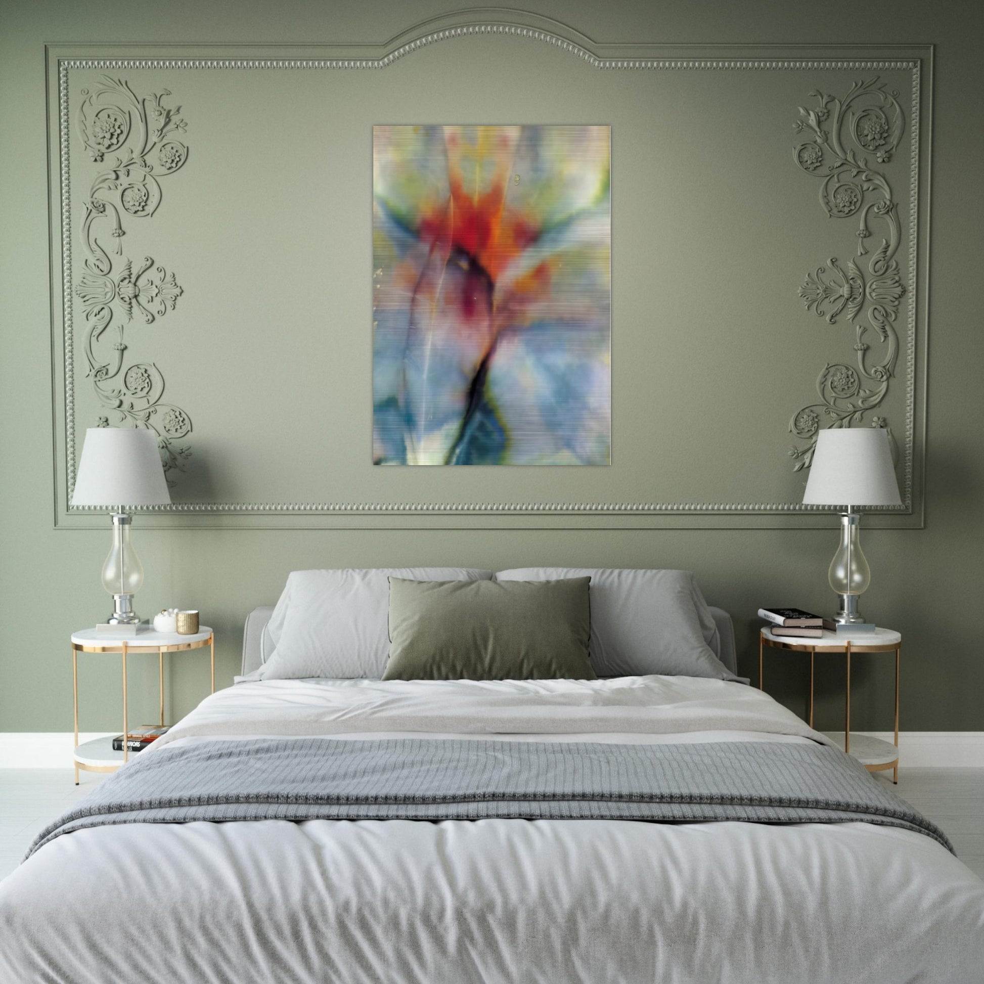 Abstraction - Sam Gilliam Brushed Aluminum Print - 70x100 cm / 28x40 inches | Sam Gilliam Aluminum Print | Sam Gilliam Prints
