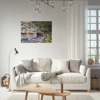 Seine at Rouen - claude monet Brushed Aluminum Print - 70x100 cm / 28x40 inches | claude monet Aluminum Print | claude monet Prints