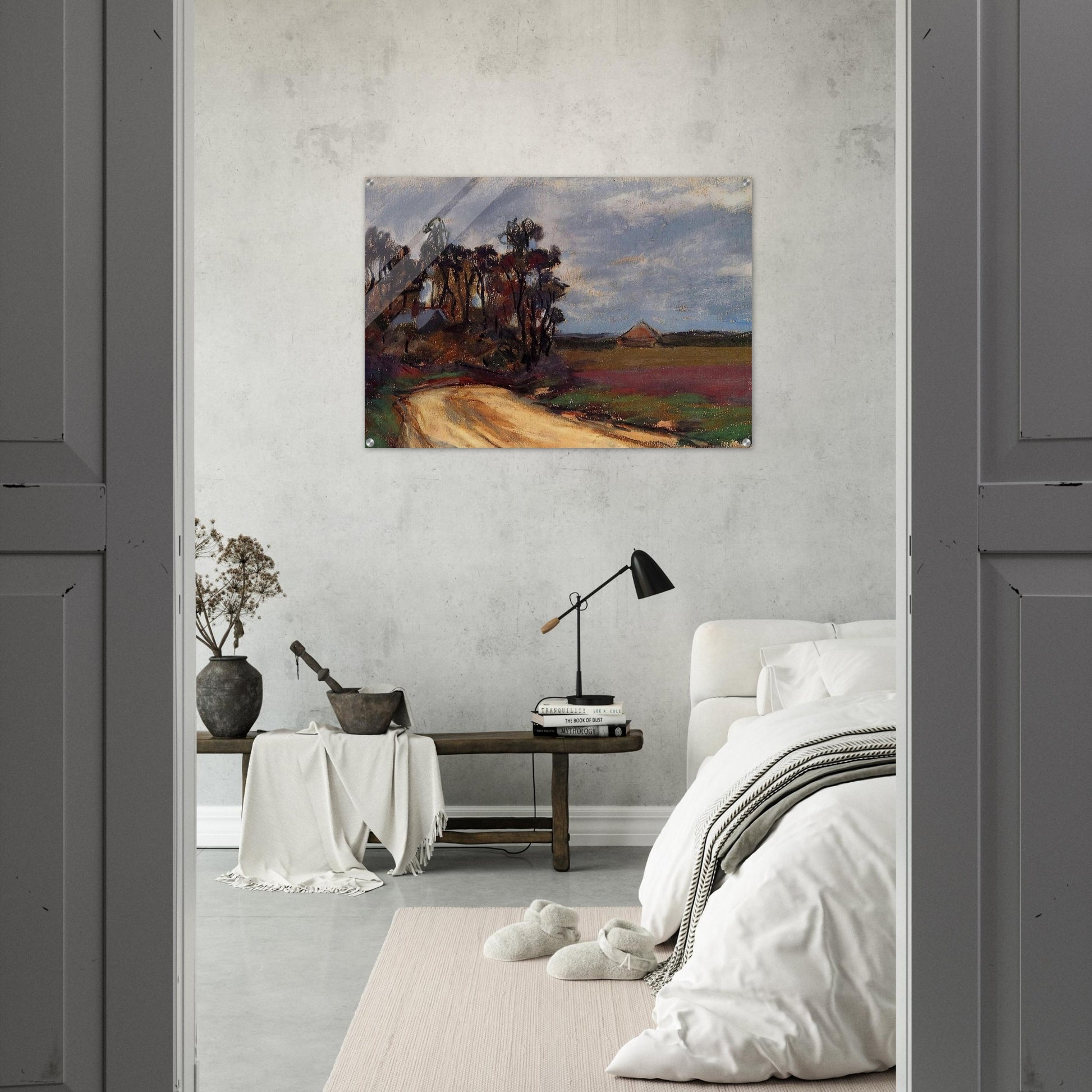 The Road and the House - claude monet Acrylic Print - 70x100 cm / 28x40″ inches | claude monet Wall Art | claude monet Prints