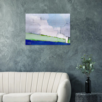 Paysage de Vaucluse No. 3 - 1953 - Nicolas de Stael Brushed Aluminum Print - 70x100 cm / 28x40 inches | Nicolas de Stael Aluminum Print | Nicolas de Stael Prints