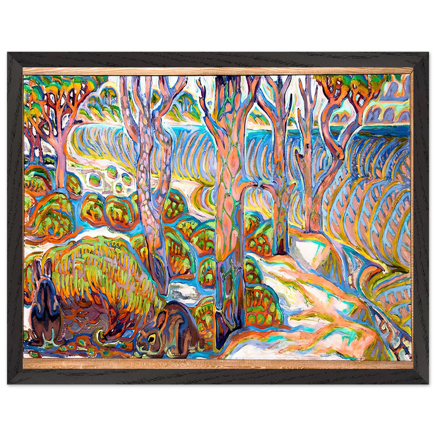 Walter Inglis Anderson - Walter Anderson Wall art - 28x43  cm / XL (11x17 inches) - Premium Wooden Framed Poster With Fine Art Paper-canvas - White frame