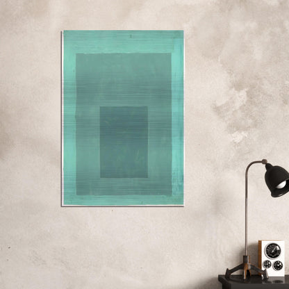 STUDY FOR HOMAGE TO THE SQUARE 1 - Josef Albers Brushed Aluminum Print - 70x100 cm / 28x40 inches | Josef Albers Aluminum Print | Josef Albers Prints