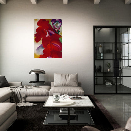 Red Snapdragons - Georgia O'Keeffe Brushed Aluminum Print - 70x100 cm / 28x40 inches | Georgia O'Keeffe Aluminum Print | Georgia O'Keeffe Prints
