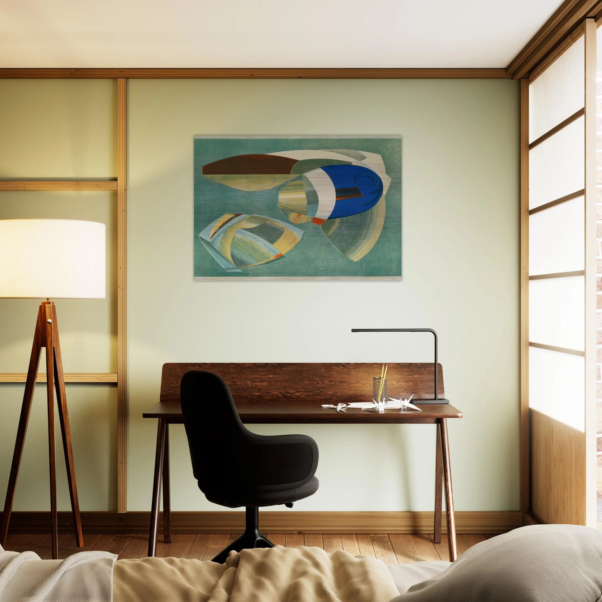 Sea Forms - 1937 - John Ferren Brushed Aluminum Print - 70x100 cm / 28x40 inches | John Ferren Aluminum Print | John Ferren Prints