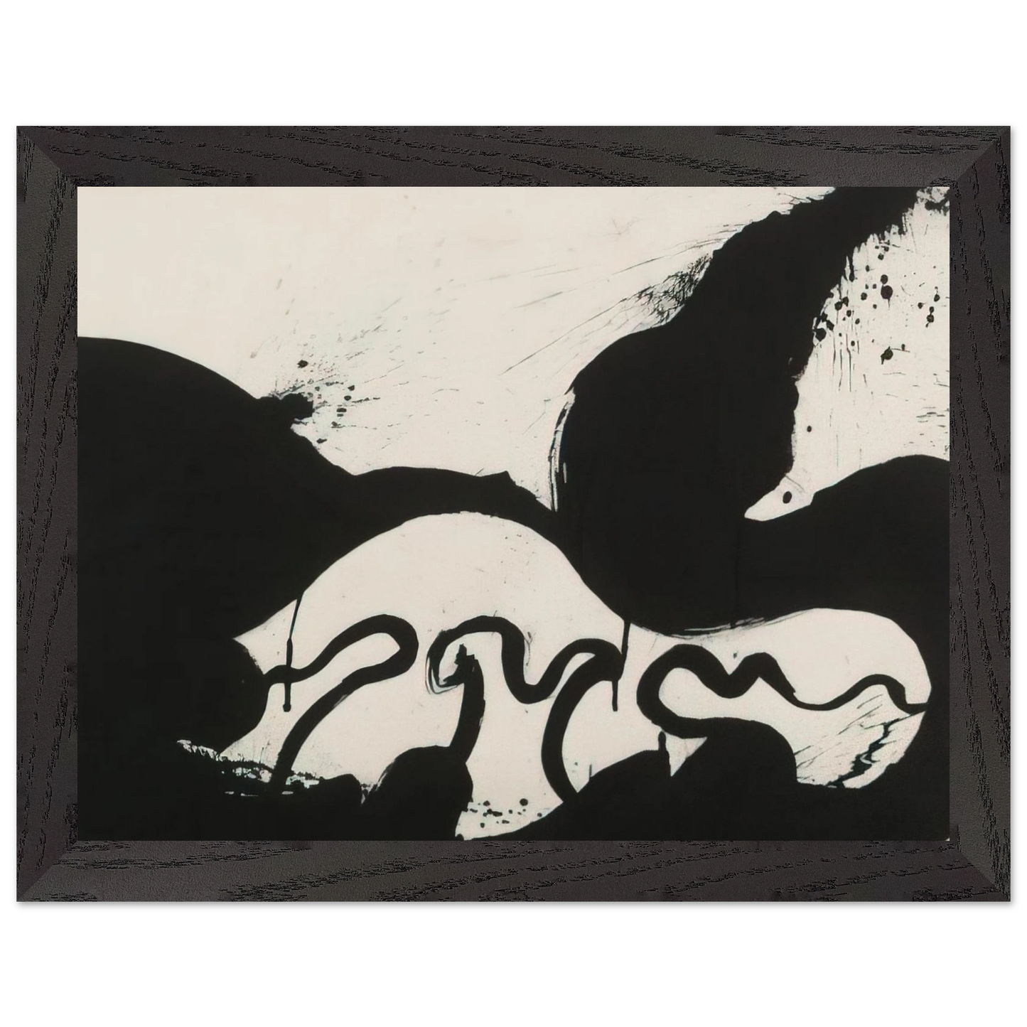 Helen Frankenthaler - Untitled - 1973 Wall art - 60x80 cm / 24x32 inches - Premium Wooden Framed Poster With Fine Art Paper-canvas - White frame