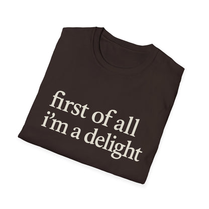 Allereerst ben ik een Leuke Shirt, Grappig Citaat T-shirt voor Vrouwen, Sassy Zegging Trui, Geestig Grafisch Cadeau voor Beste Vriendin