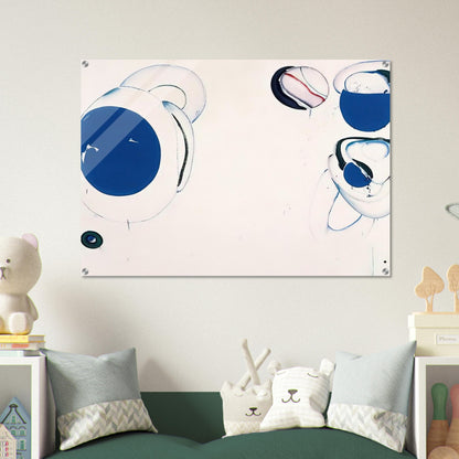 Blue Balls VIII - Sam Francis Acrylic Print - 70x100 cm / 28x40″ inches