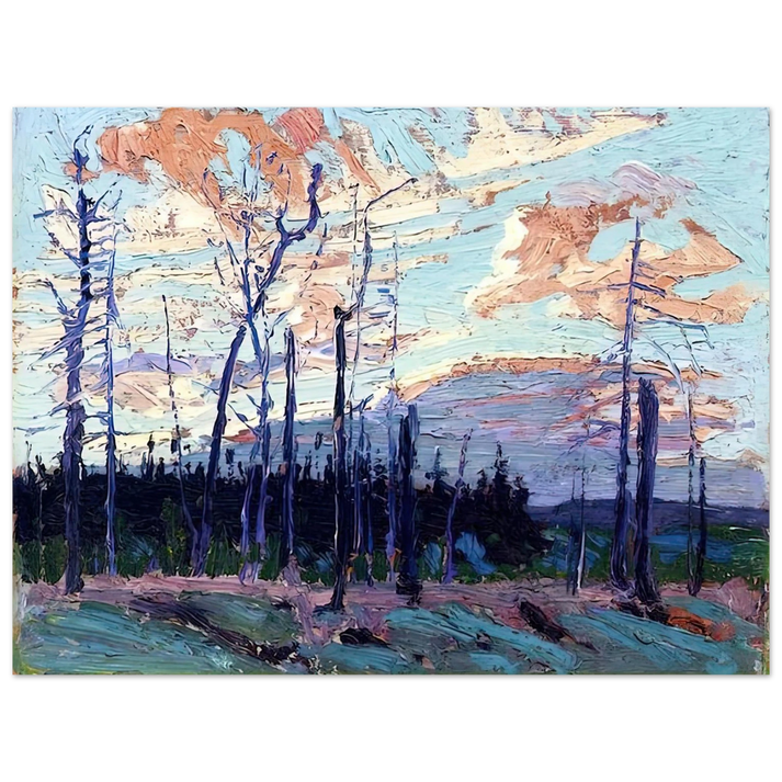 Tom Thomson - BURNT LAND AT SUNSET 1915  75x100 cm / 30x40inches Fine Art Poster