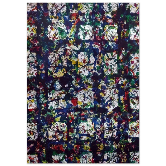 Untitled  SF 236  - Sam Francis Brushed Aluminum Print - 70x100 cm / 28x40 inches | Sam Francis Aluminum Print | Sam Francis Prints