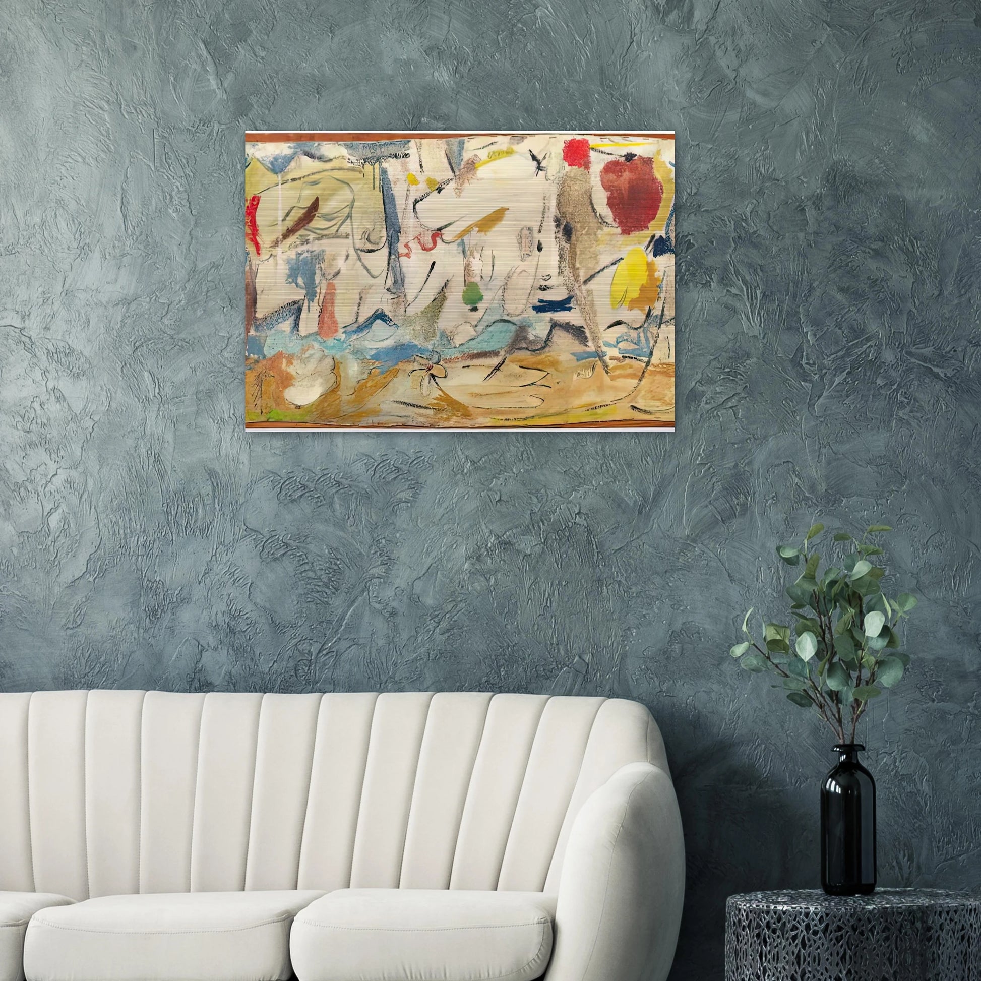 Cloudscape, 1951- - Helen Frankenthaler Brushed Aluminum Print - 70x100 cm / 28x40 inches | Helen Frankenthaler Aluminum Print | Helen Frankenthaler Prints