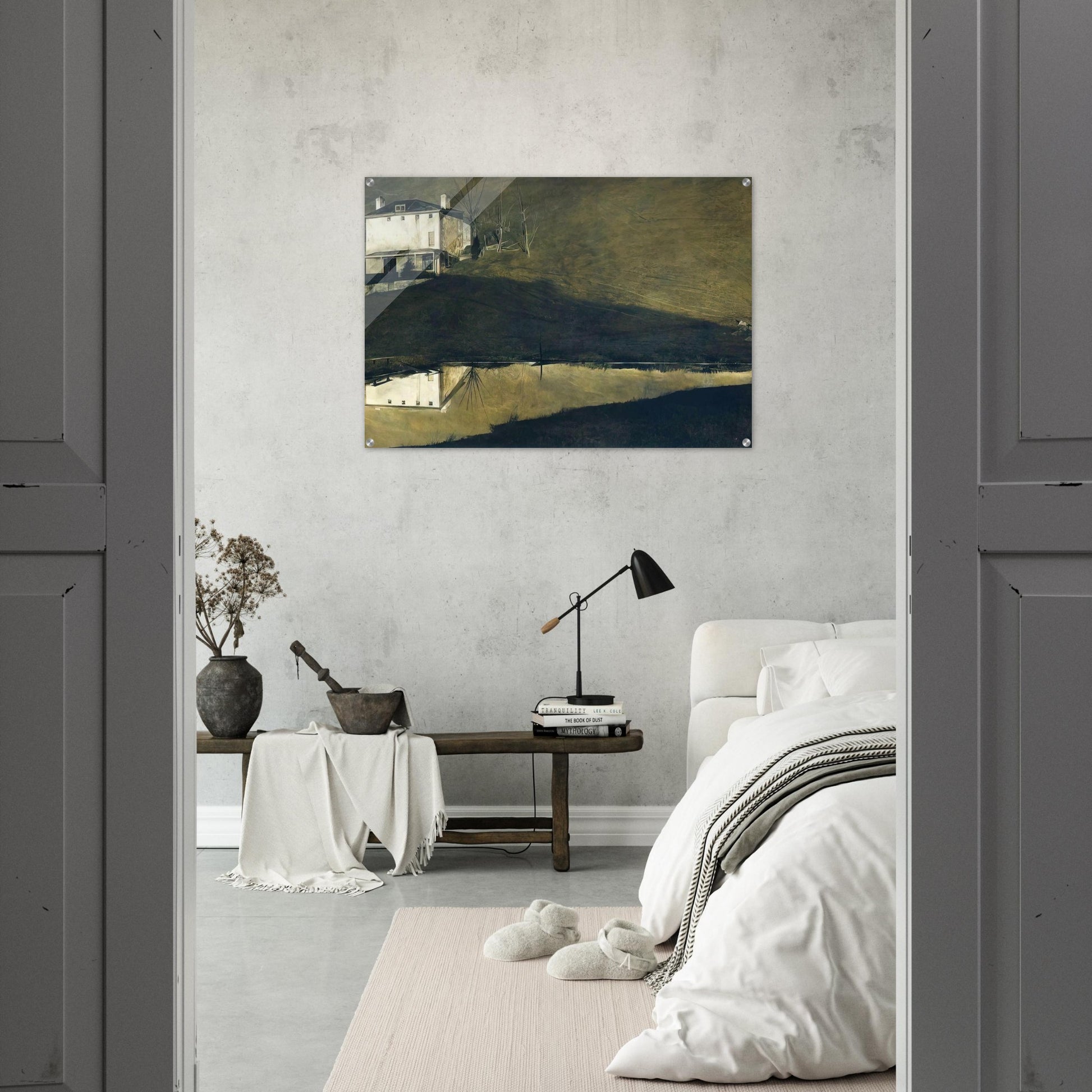 BROWN SWISS - Andrew Wyeth Acrylic Print - 70x100 cm / 28x40″ inches