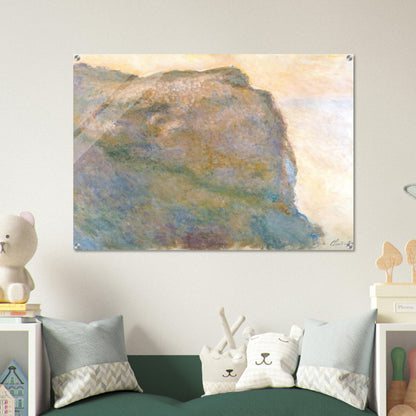 Cliff at Petit Ailly - claude monet Acrylic Print - 70x100 cm / 28x40″ inches | claude monet Wall Art | claude monet Prints