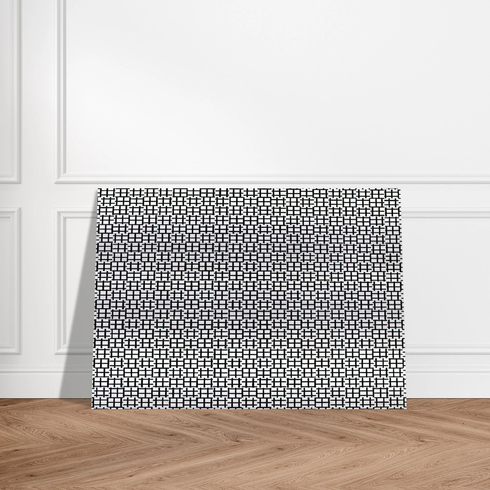 Untitled Verticals and Horizontals - 1970 - Francois Morellet Brushed Aluminum Print - 70x100 cm / 28x40 inches | Francois Morellet Aluminum Print | Francois Morellet Prints