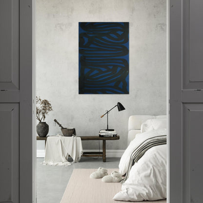 Blue Vertical - Sol LeWitt Brushed Aluminum Print - 70x100 cm / 28x40 inches | Sol LeWitt Aluminum Print | Sol LeWitt Prints