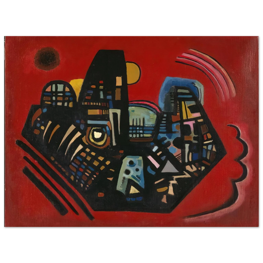 Wassily Kandinsky - BLACK RED 1928  75x100 cm / 30x40inches Fine Art Poster