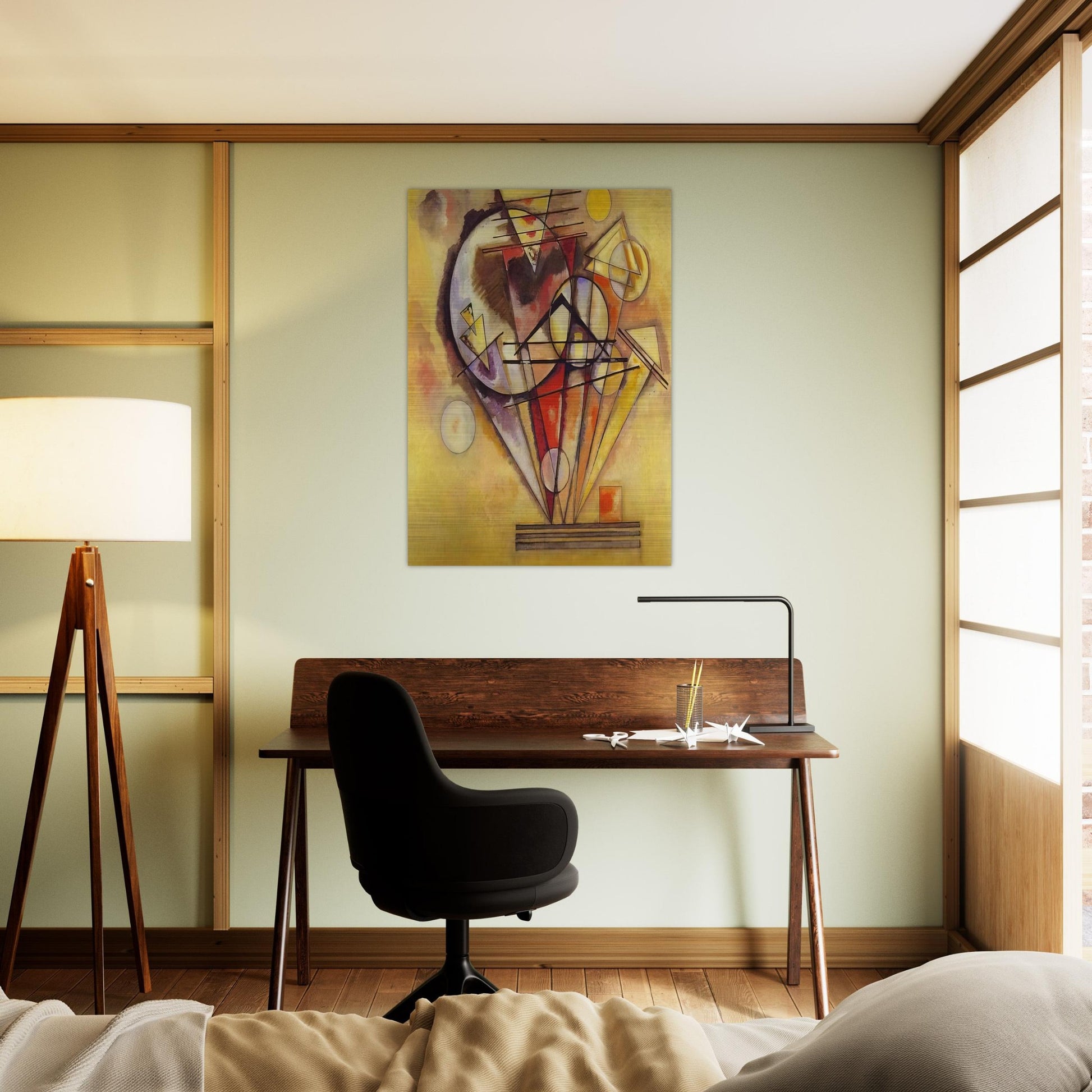 ON THE POINTS 1928 - Wassily Kandinsky Brushed Aluminum Print - 70x100 cm / 28x40 inches | Wassily Kandinsky Aluminum Print | Wassily Kandinsky Prints