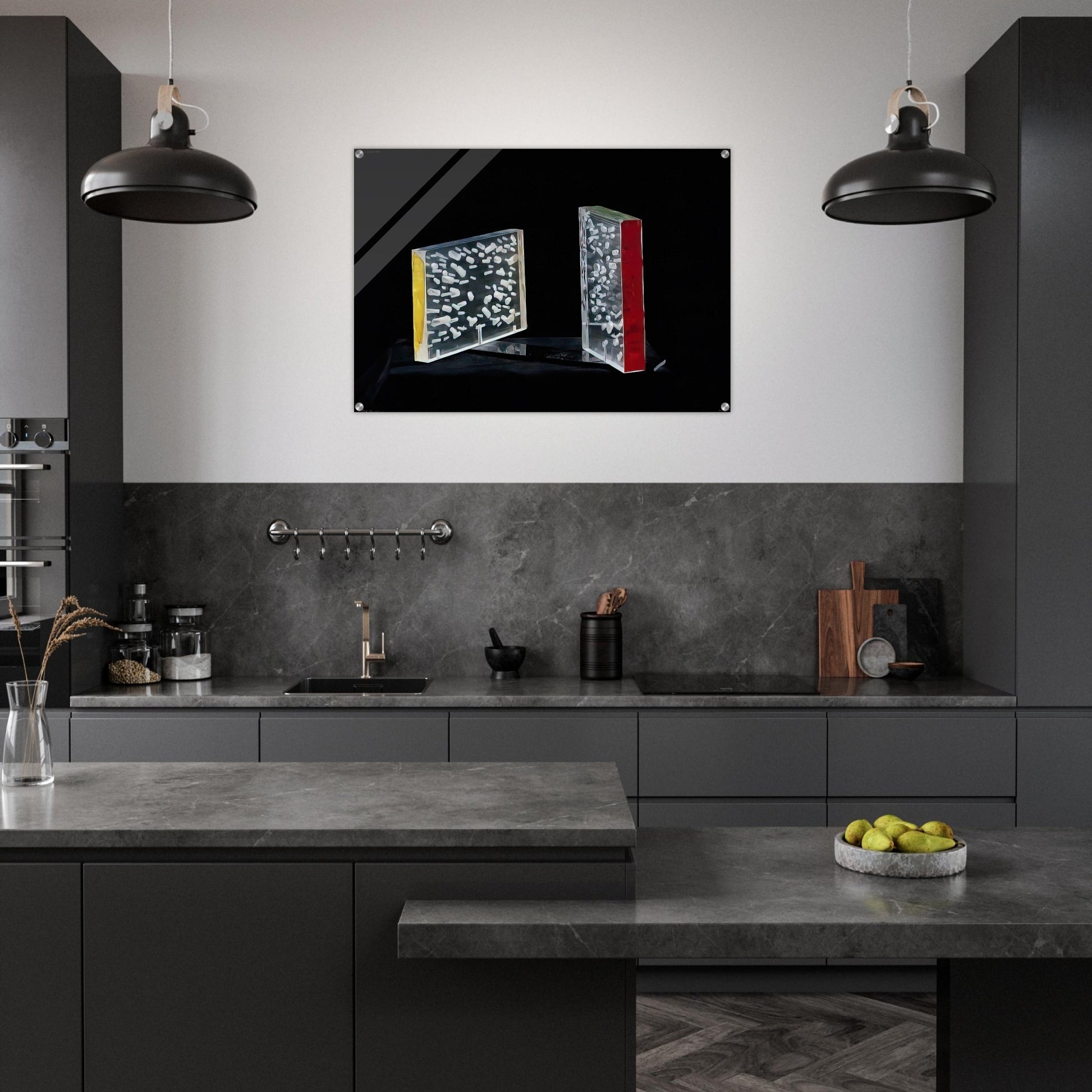 Sospensioni Colorate - 1955 - Piero Dorazio Acrylic Print - 70x100 cm / 28x40″ inches | Piero Dorazio Wall Art | Piero Dorazio Prints