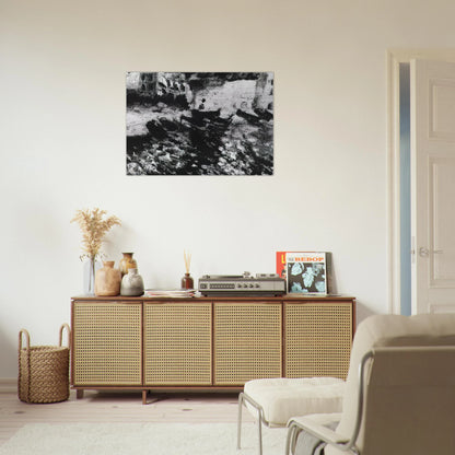 PORT DOGUE CADAQUES - Salvador Dali Brushed Aluminum Print - 70x100 cm / 28x40 inches | Salvador Dali Aluminum Print | Salvador Dali Prints