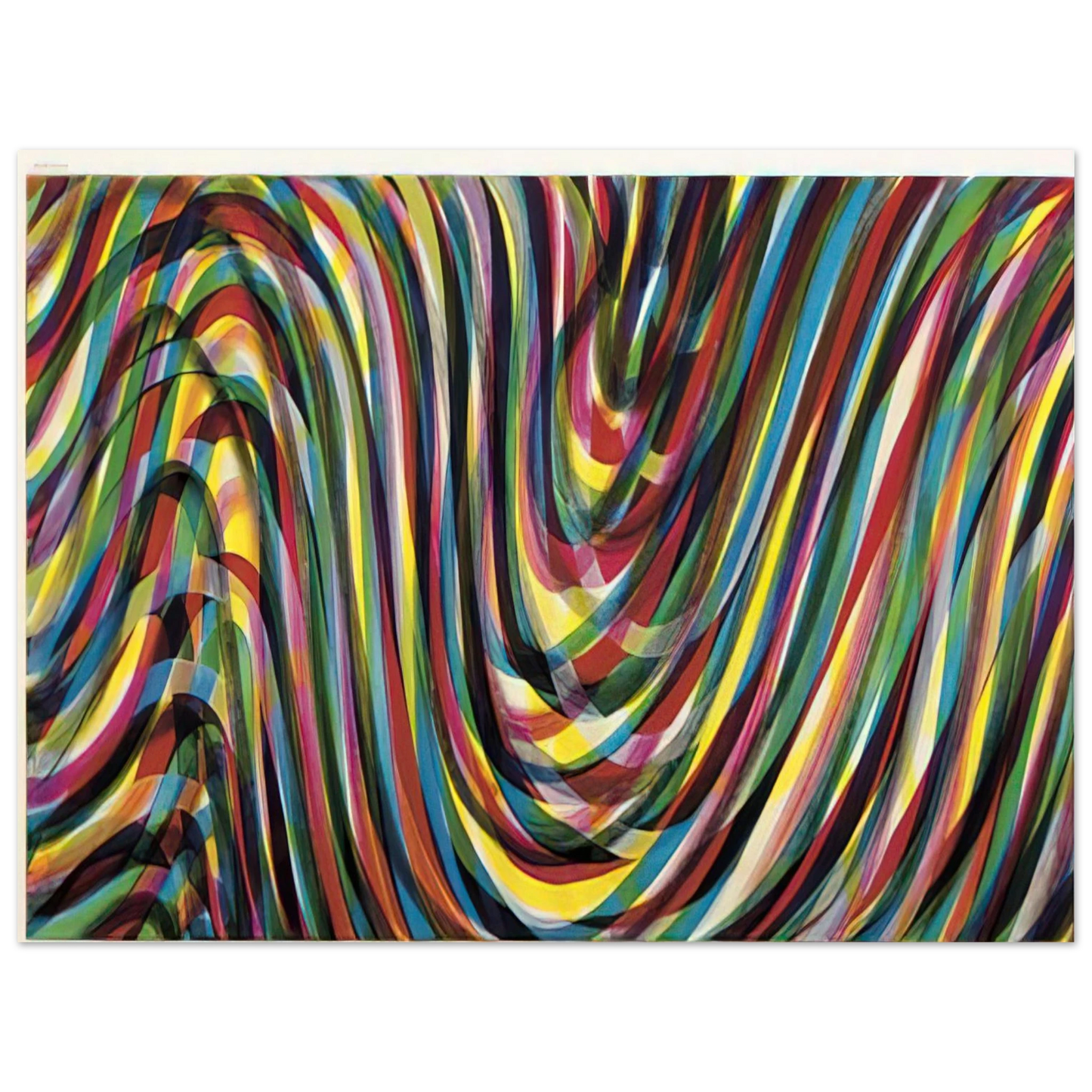 Sol LeWitt - Horizontal Wavy Lines  75x100 cm / 30x40inches Fine Art Poster