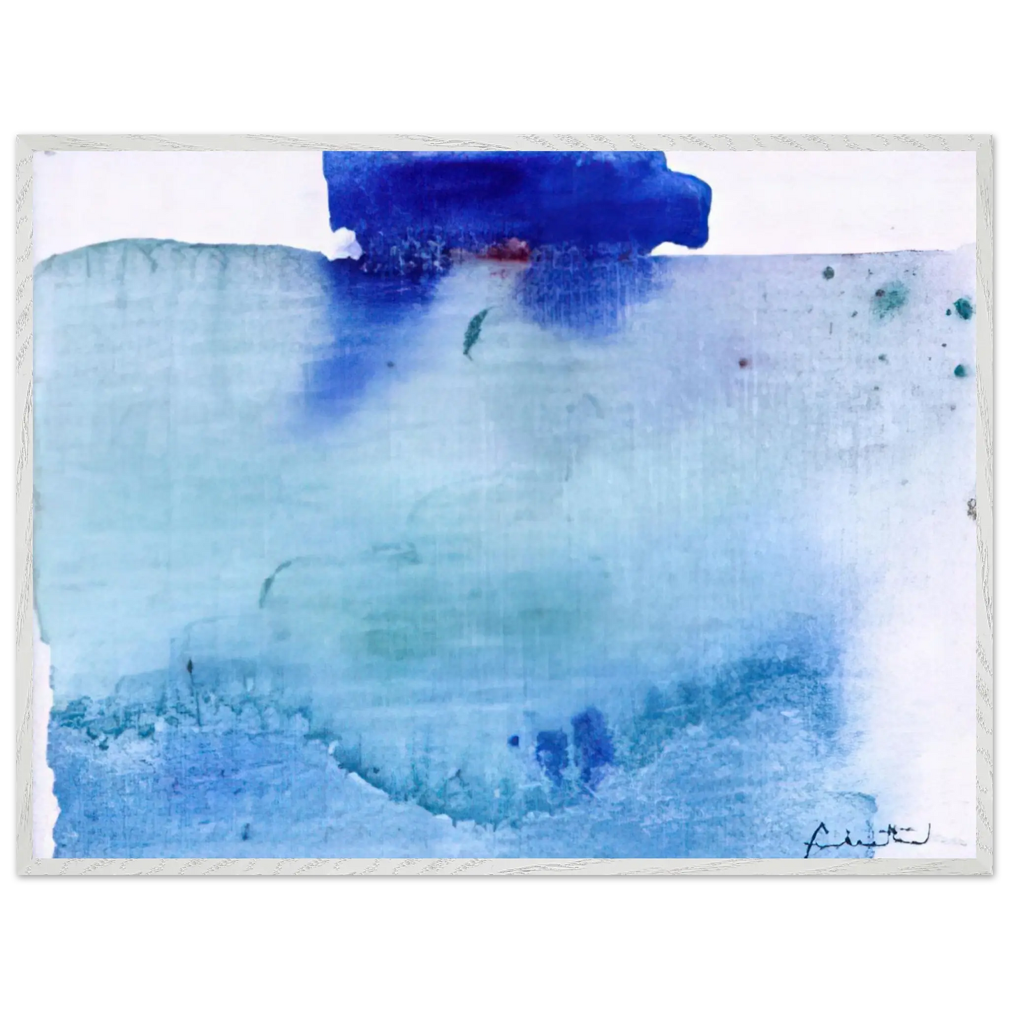 Helen Frankenthaler - Untitled - 1982 Wall art - 50x70 cm / 20x28 inches - Premium Wooden Framed Poster With Fine Art Paper - Wood frame