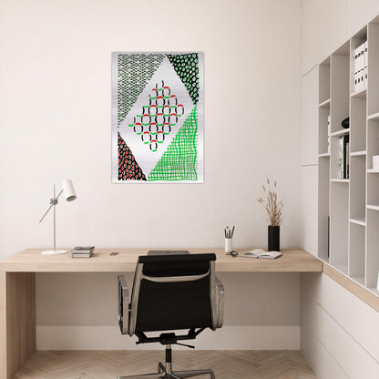 COMPOSITION 19 - Sonia Delaunay Brushed Aluminum Print - 70x100 cm / 28x40 inches | Sonia Delaunay Aluminum Print | Sonia Delaunay Prints