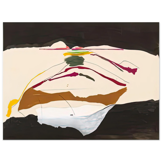 Helen Frankenthaler - New Paths, 1973- Wall Art - 21x29.7 cm / 8x12" - Fine Art Poster-canvas - -