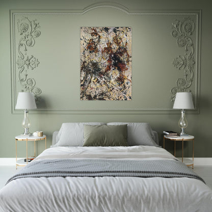NUMBER 12 1949 - Jackson Pollock Brushed Aluminum Print - 70x100 cm / 28x40 inches | Jackson Pollock Aluminum Print | Jackson Pollock Prints