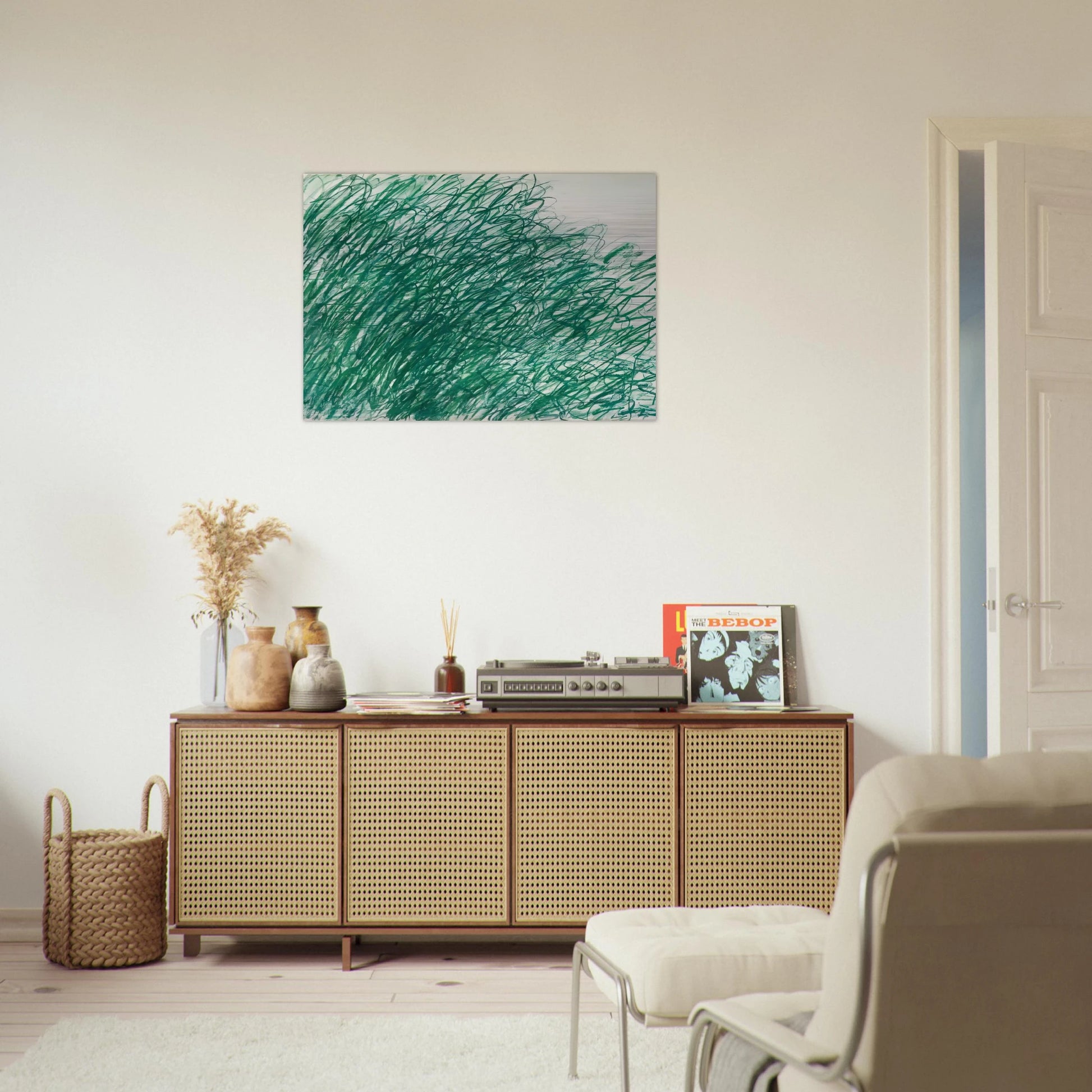 Returning from Tonnicoda - Cy Twombly Brushed Aluminum Print - 70x100 cm / 28x40 inches | Cy Twombly Aluminum Print | Cy Twombly Prints