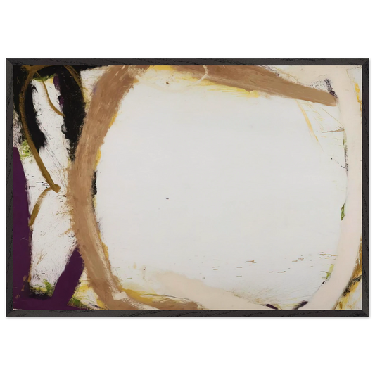 Mojabe - 1966 - Norman Bluhm 70x100 cm / 28x40 inches Framed Art Print – Black Wooden Frame