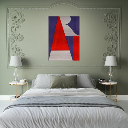 The American Art - Robert Indiana Brushed Aluminum Print - 70x100 cm / 28x40 inches | Robert Indiana Aluminum Print | Robert Indiana Prints