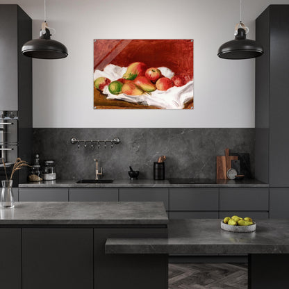 Pears and Apples - Pierre-Auguste Renoir Acrylic Print - 70x100 cm / 28x40″ inches | Pierre-Auguste Renoir Wall Art | Pierre-Auguste Renoir Prints