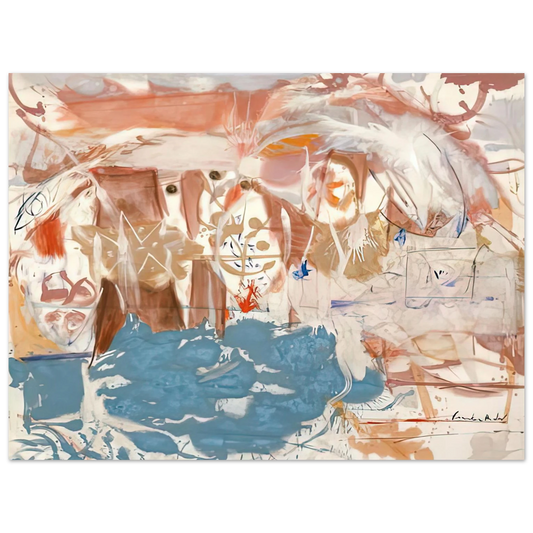 Helen Frankenthaler - Dawn After the Storm, 1957- Wall Art - 21x29.7 cm / 8x12" - Fine Art Poster-canvas - -
