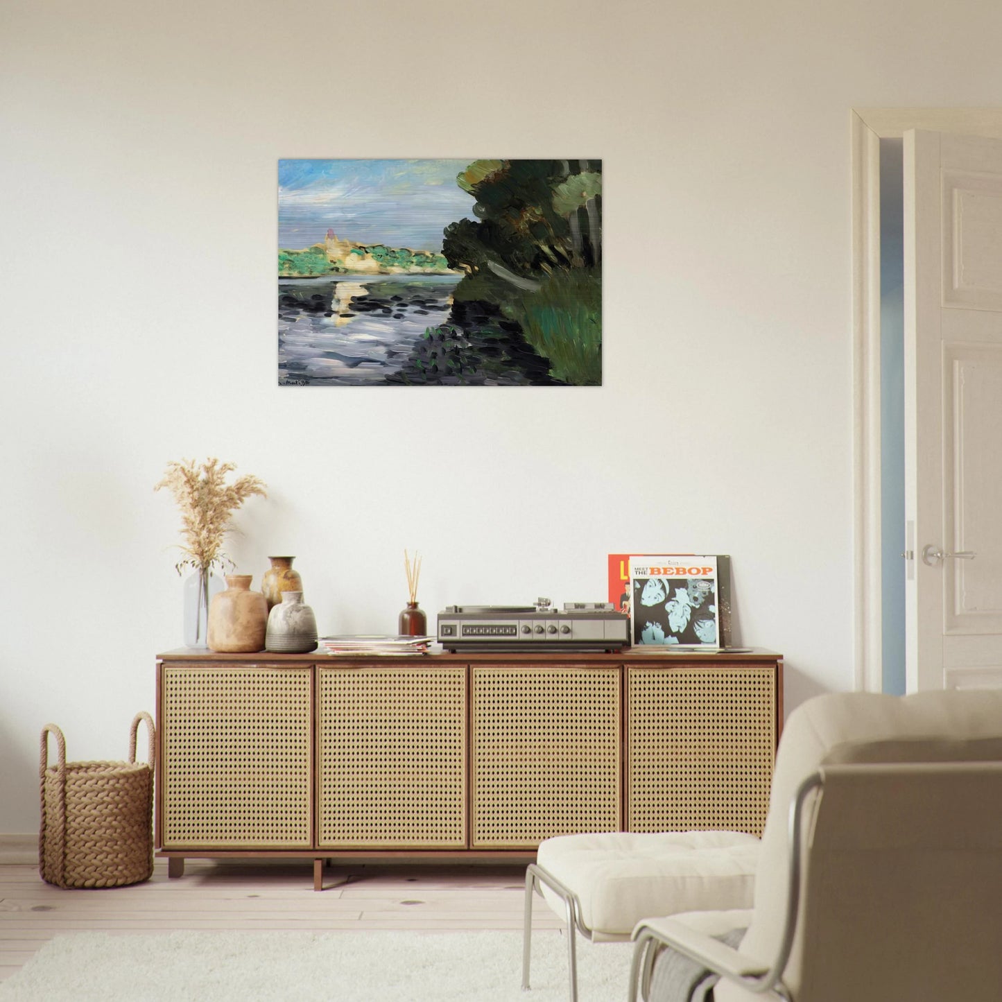 BORDS DE LA SEINE A VETHEUIL 1920 - Henri Matisse Brushed Aluminum Print - 70x100 cm / 28x40 inches | Henri Matisse Aluminum Print | Henri Matisse Prints
