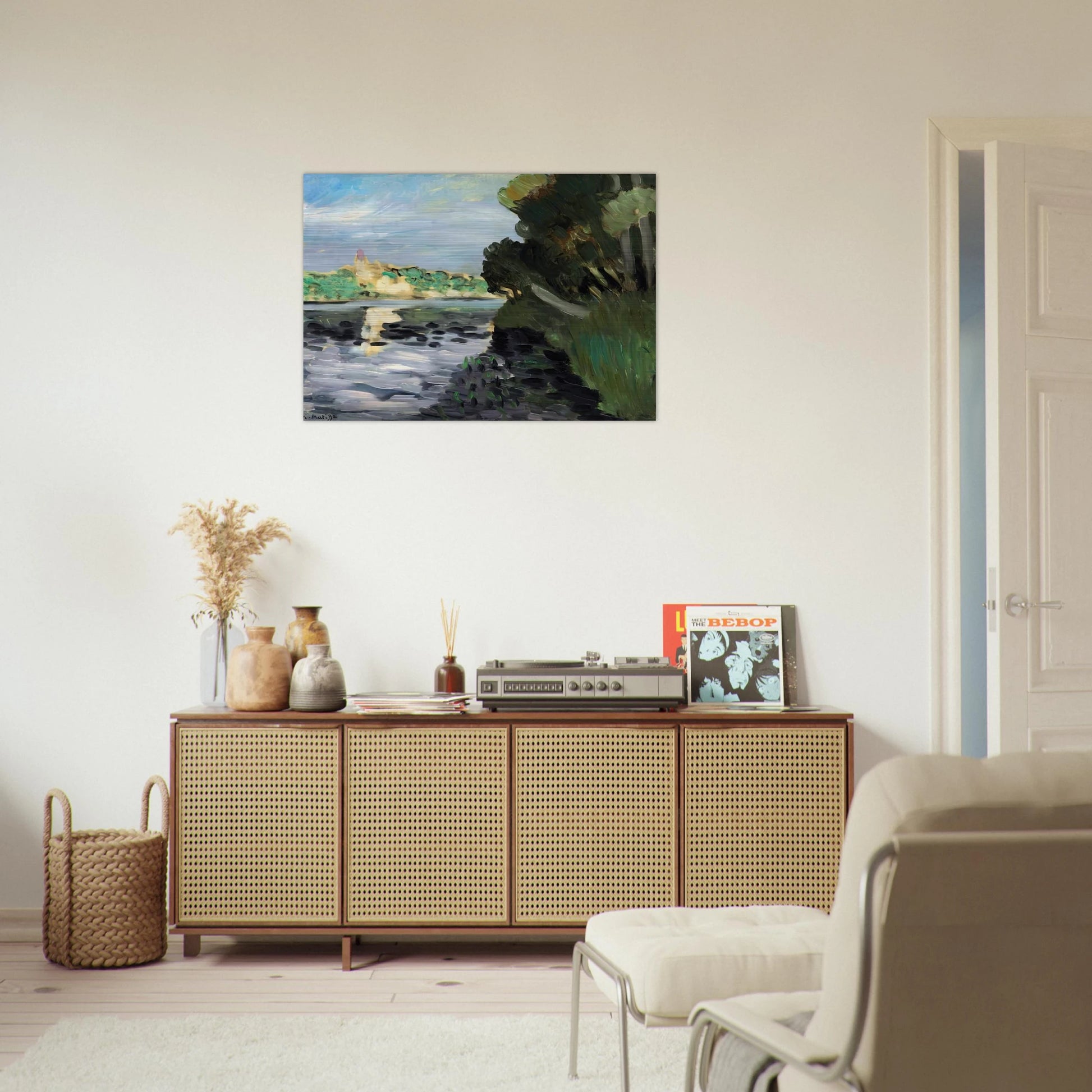 BORDS DE LA SEINE A VETHEUIL 1920 - Henri Matisse Brushed Aluminum Print - 70x100 cm / 28x40 inches | Henri Matisse Aluminum Print | Henri Matisse Prints