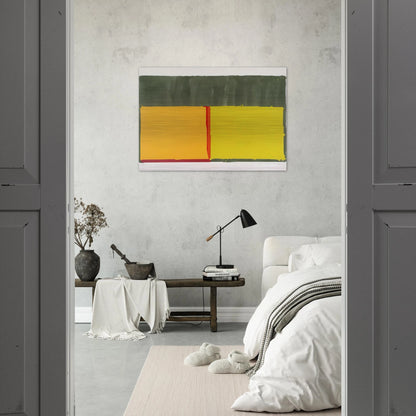 Yellows - 1969 - John Hoyland Brushed Aluminum Print - 70x100 cm / 28x40 inches | John Hoyland Aluminum Print | John Hoyland Prints
