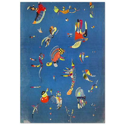 SKY BLUE 1940 - Wassily Kandinsky Brushed Aluminum Print - 70x100 cm / 28x40 inches | Wassily Kandinsky Aluminum Print | Wassily Kandinsky Prints